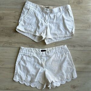 J Crew 10 white shorts